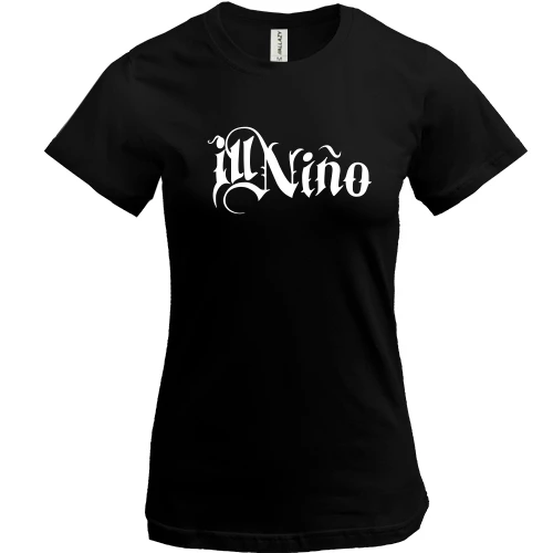 Женская футболка, Черный, Ill Nino