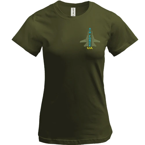 Женская футболка, хаки, UA Air Force ART
