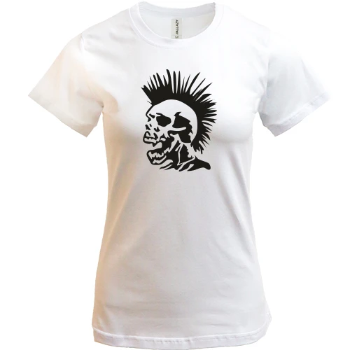 Женская футболка, Белый, Punk's not Dead