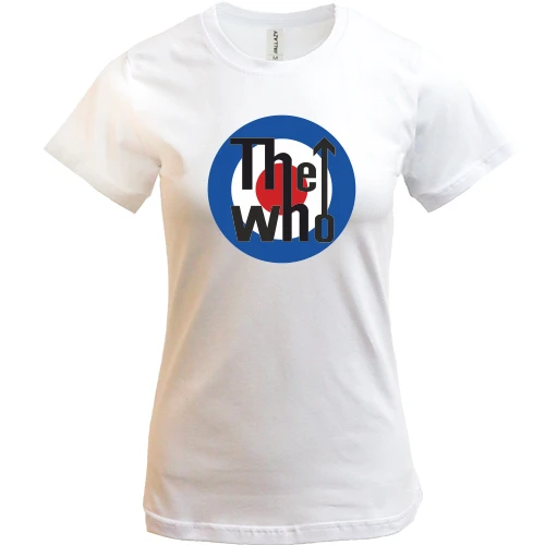 Женская футболка, Белый, The Who