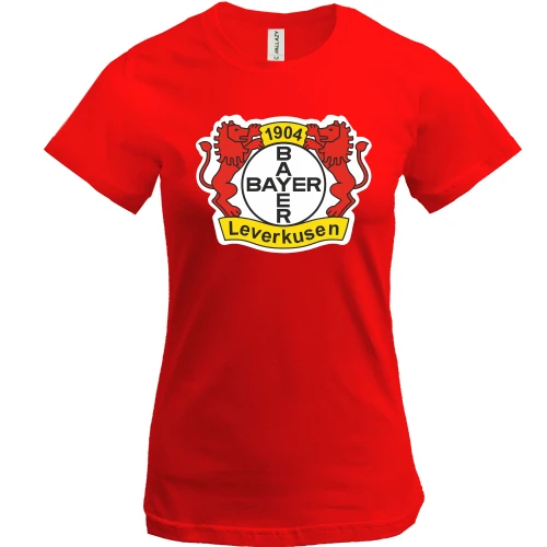 Жіноча футболка, Червоний, Байер 04 (Bayer 04 Leverkusen)