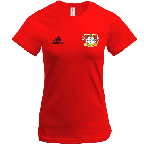Женская футболка, Красный, Байер 04 (Bayer 04 Leverkusen) mini