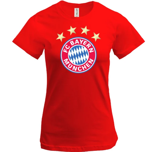 Жіноча футболка, Червоний, FC Bayern