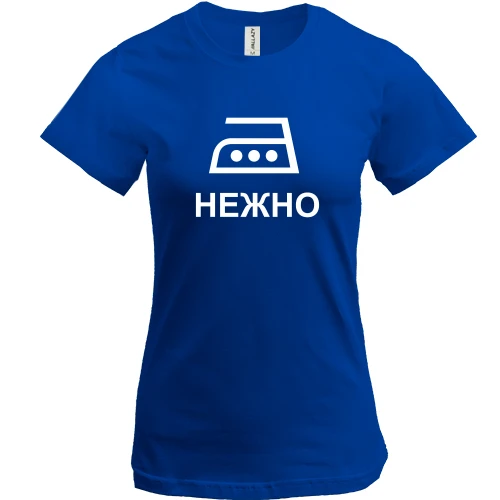 Женская футболка, Черный, Гладить нежно
