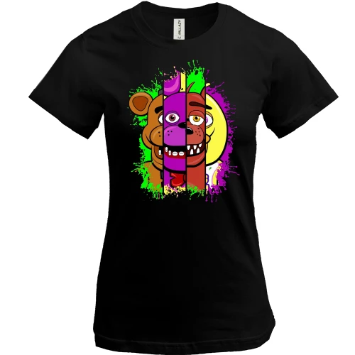 Жіноча футболка, Чорний, Five Nights at Freddy’s АРТ