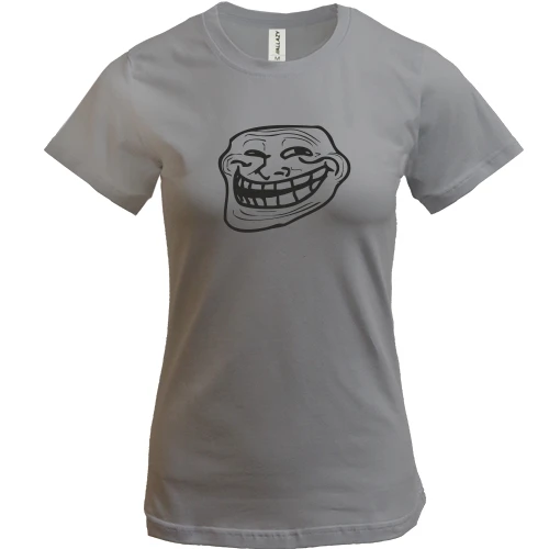 Жіноча футболка Troll face (без напису)