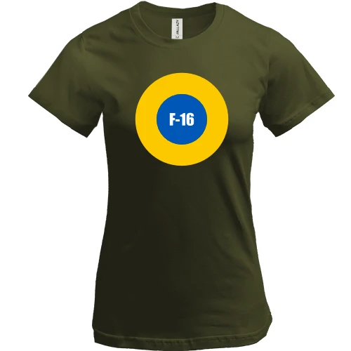 Жіноча футболка "Ukrainian air force F-16"