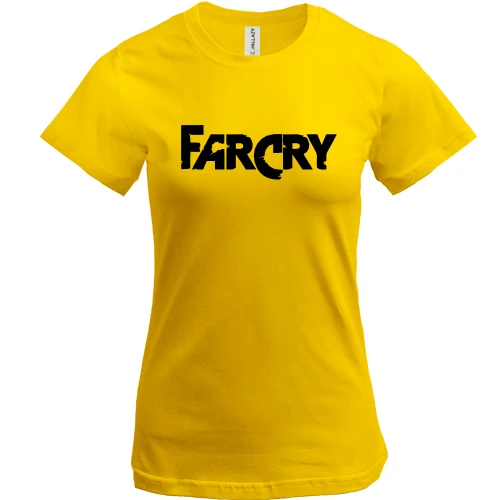 Женская футболка, Желтый, Far Cry лого