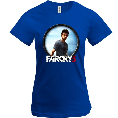 Женская футболка, Синий, Far Cry 3 Man