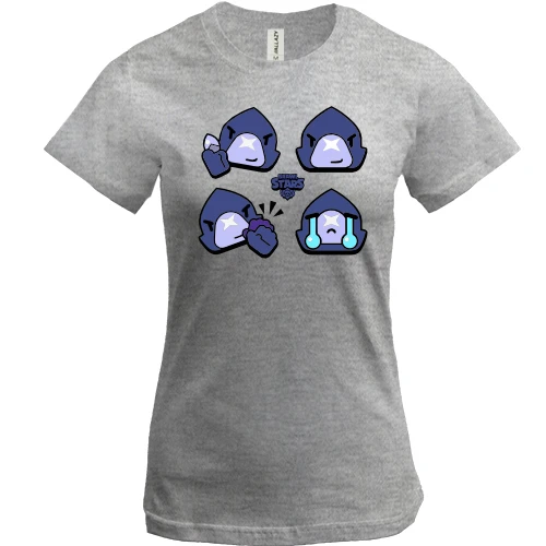 Женская футболка Brawl Stars - Ворон