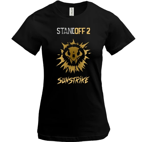Женская футболка, Черный, Standoff Gold