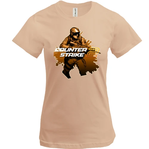 Женская футболка, Белый, Counter Strike АРТ