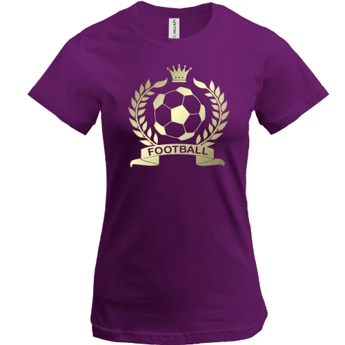 Жіноча футболка, Фіолетовий, Football