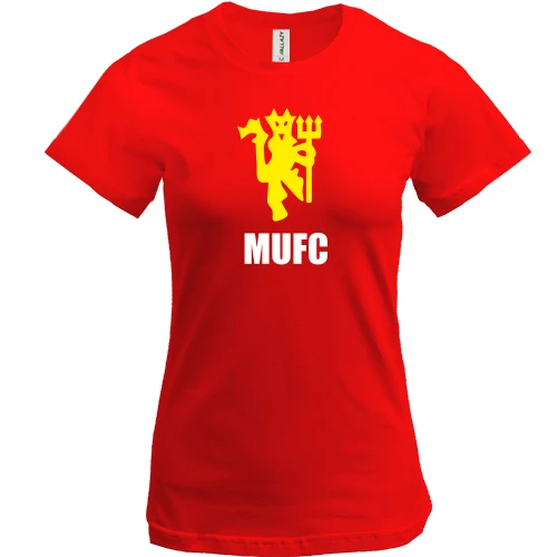 Жіноча футболка, Червоний, MU FC devil