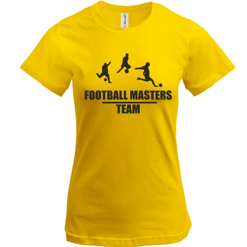 Жіноча футболка, Жовтий, Football Masters Team