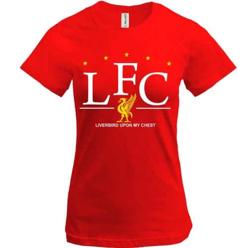 Жіноча футболка, Червоний, LFC 5 зірок