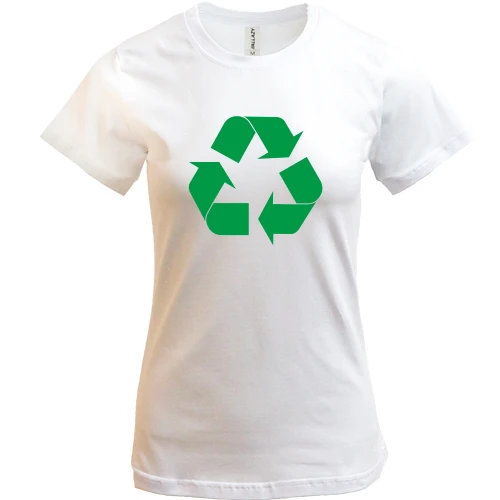 Женская футболка Recycle