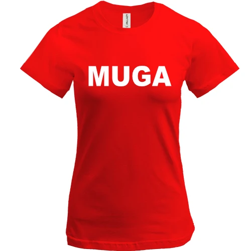 Жіноча футболка MUGA (Make ukraine Great Again)