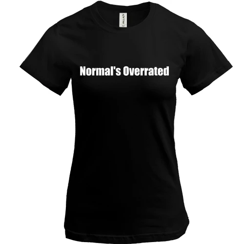 Женская футболка, Черный, House M.D. Normal's Overrated