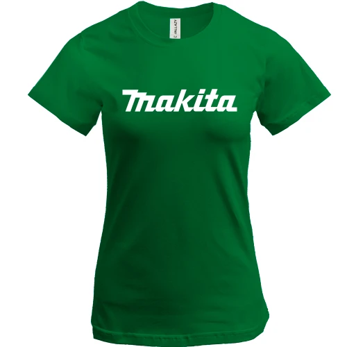 Женская футболка, Зеленый, Makita