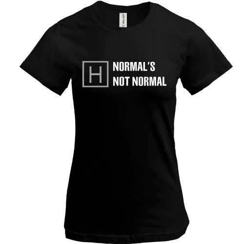 Женская футболка, черный, Normal's Not Normal