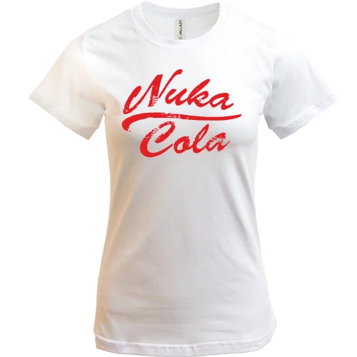 Женская футболка, Белый, Nuka-Cola logo