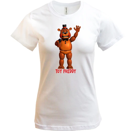 Жіноча футболка, Синій, Five Nights at Freddy’s (Toy Freddy)