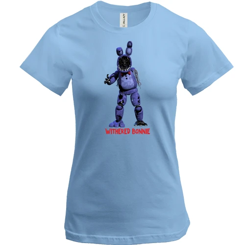 Женская футболка, Синий, Five Nights at Freddy’s (withered bonnie)