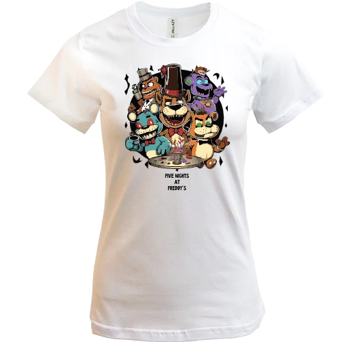 Женская футболка, Белый, FNAF Band