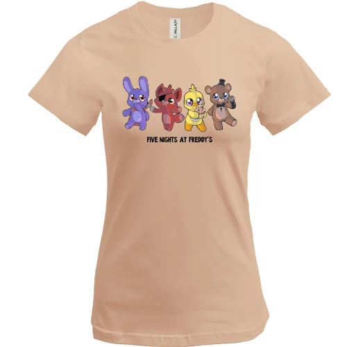 Женская футболка, Белый, FNAF Toys (2)