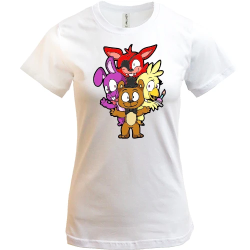 Женская футболка, Белый, FNAF Игрушки