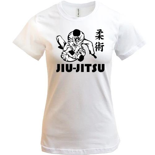 Женская футболка, Белый, Jiu-Jitsu (2)