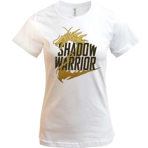Жіноча футболка, Білий, Shadow Warrior (Воїн Тіні)
