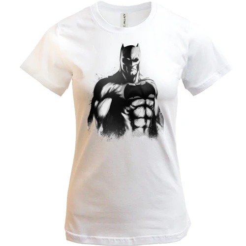 Женская футболка Batman (черно-белый)