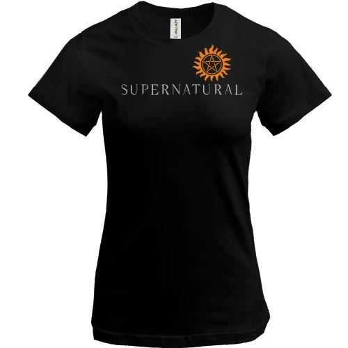 Женская футболка, Черный, Supernatural