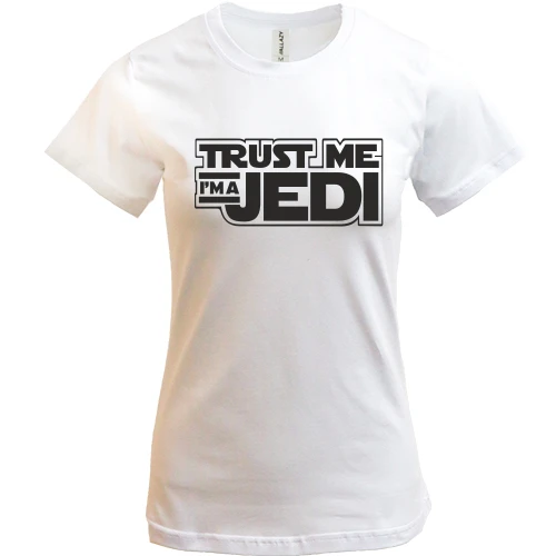Женская футболка, белый, I m Jedi