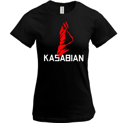 Женская футболка, Черный, Kasabian