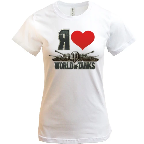 Жіноча футболка Я люблю World of Tanks