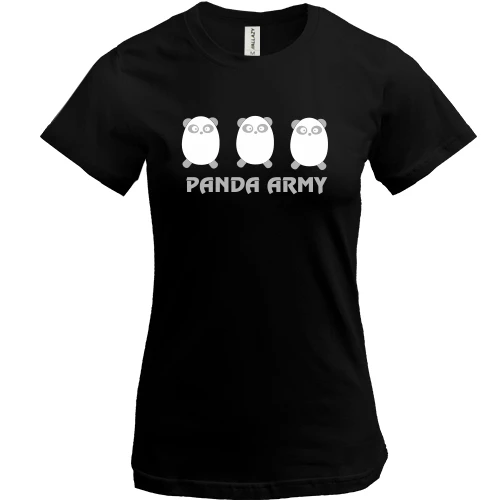 Жіноча футболка Panda army