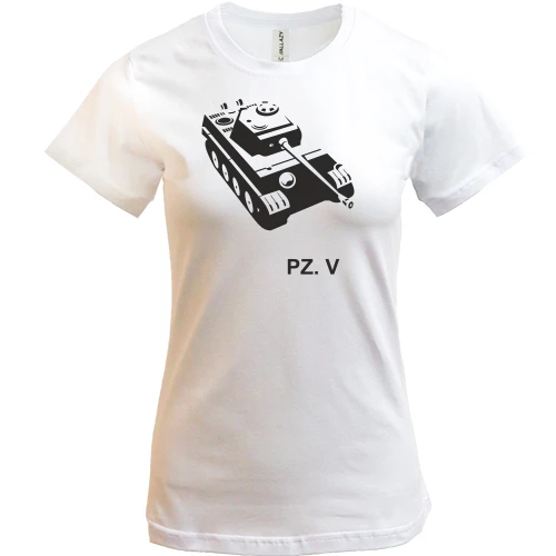 Женская футболка, Белый, PZ V