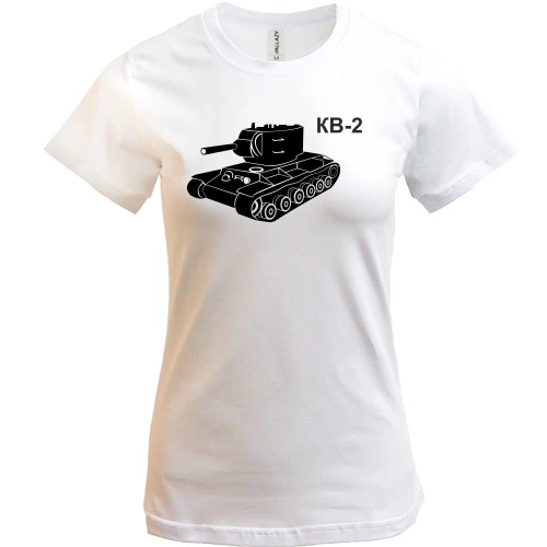Женская футболка, Синий, КВ-2