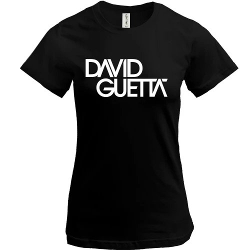 Жіноча футболка, Чорний, David Guetta