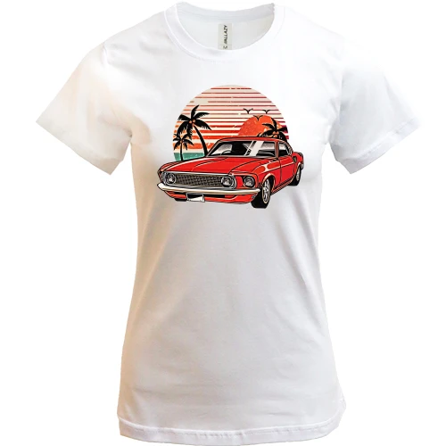 Женская футболка Ford Mustang Retro