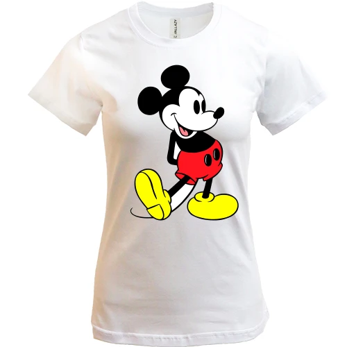 Женская футболка, Синий, Mickey Mouse так-так