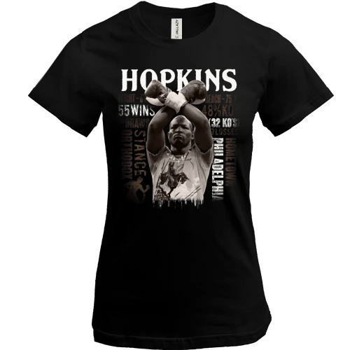 Женская футболка с Бернардом Хопкинсом (Bernard Hopkins)