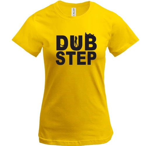 Женская футболка, Желтый, DUB Step 3