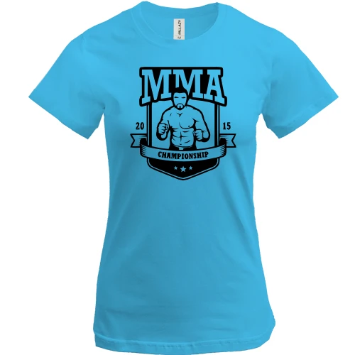 Женская футболка, Синий, MMA Championship