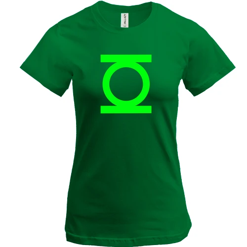 Женская футболка, Черный, Green Lantern