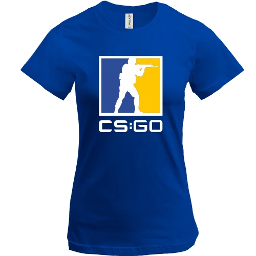 Женская футболка, Синий, CS:GO (2)