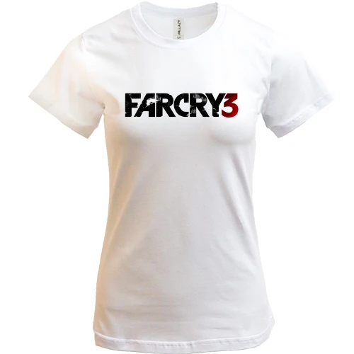 Женская футболка, Белый, Far Cry 3 logo